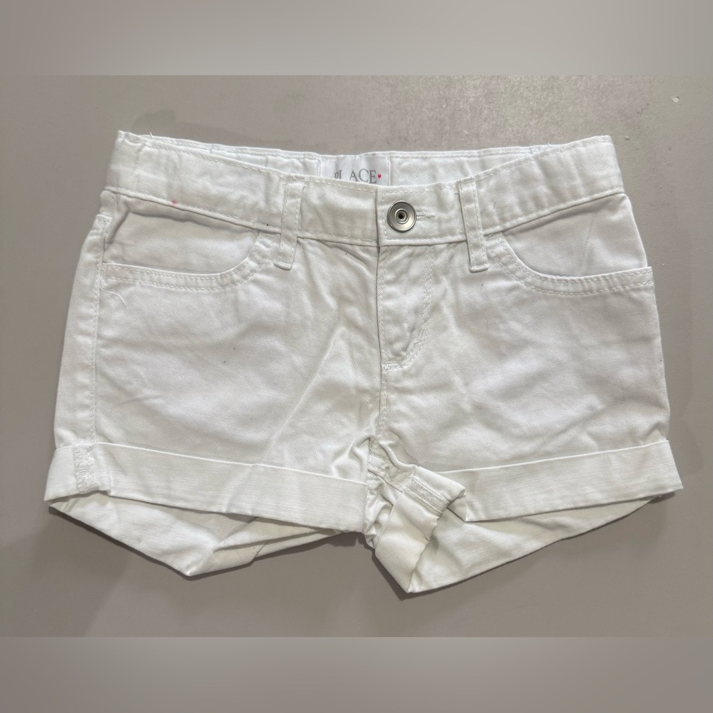 Girl's Children's Place White Denim Shorts
